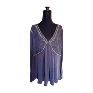 Torrid dark gray/light black boho top